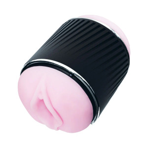 VeDO Jerk Masturbation Sleeve, Black with Pink Sleeve VeDO Jerk Masturbation Sleeve, Black with Pink Sleeve
