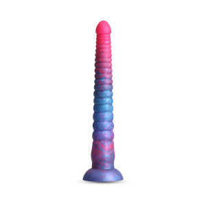Colours Stacked 12 in. Dildo, 11.14 Inch Insertable, 1.77 Inch Max Width, Pink/Blue Colours Stacked 12 in. Dildo, 11.14 Inch Insertable, 1.77 Inch Max Width, Pink/Blue