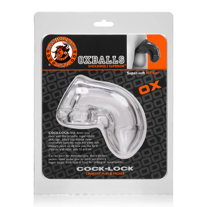 OxBalls Cock-Lock Chastity Cage, Clear OxBalls Cock-Lock Chastity Cage, Clear