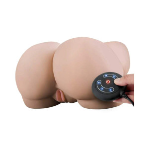PDX Elite Milk Me Silly Remote-Controlled Vibrating Rotating Dual-Entry Mega Masturbator, Beige PDX Elite Milk Me Silly Remote-Controlled Vibrating Rotating Dual-Entry Mega Masturbator, Beige