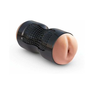 PDX Tight Grip Pussy & Ass Dual Density Squeezable Masturbator, Beige/Black PDX Tight Grip Pussy & Ass Dual Density Squeezable Masturbator, Beige/Black