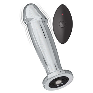 Nasstoys Ass-Sation Remote Vibrating Aluminum Anal Ecstasy, Silver Nasstoys Ass-Sation Remote Vibrating Aluminum Anal Ecstasy, Silver