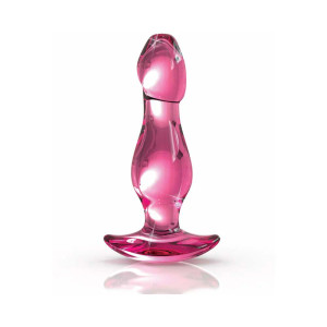 Icicles No. 73 Glass Anal Plug, 3.6 Inch Insertable, 1.2 Inch Max Width, Pink Icicles No. 73 Glass Anal Plug, 3.6 Inch Insertable, 1.2 Inch Max Width, Pink