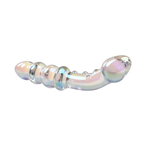 Playboy Jewels Double Glass Dildo, 6.75 Inch Total Length, 1.2 Inch Max Width Playboy Jewels Double Glass Dildo, 6.75 Inch Total Length, 1.2 Inch Max Width