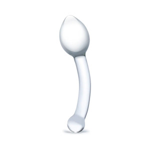 Glas 8 in. Pure Indulgence Anal Slider Prostate Stimulating Glass Dildo Glas 8 in. Pure Indulgence Anal Slider Prostate Stimulating Glass Dildo