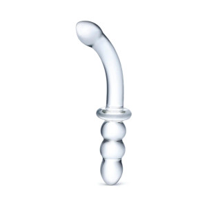 Glas 8 in. Ribbed G-Spot Glass Dildo Glas 8 in. Ribbed G-Spot Glass Dildo