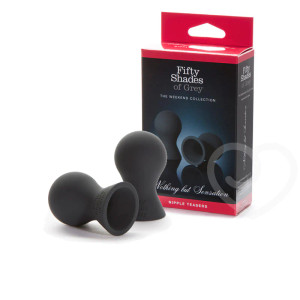 Fifty Shades of Grey Weekend Collection Nothing But Sensation Silicone Nipple Teasers, Black Fifty Shades of Grey Weekend Collection Nothing But Sensation Silicone Nipple Teasers, Black