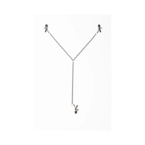 SEI MIO Triple Tease Adjustable Nipple and Clit Clamp Set SEI MIO Triple Tease Adjustable Nipple and Clit Clamp Set