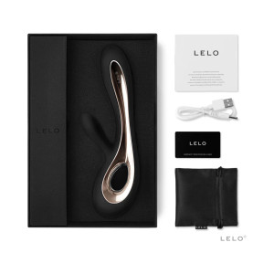 LELO SORAYA 2 Rabbit Vibrator, Black LELO SORAYA 2 Rabbit Vibrator, Black
