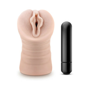 M for Men Ashley Vagina Stroker with Bullet Vibrator, Beige M for Men Ashley Vagina Stroker with Bullet Vibrator, Beige