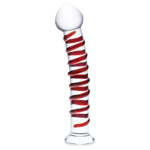 Glas 10 in. Mr. Swirly Glass Dildo, 9.25 Inch Insertable, 6.25 Inch Circumference Glas 10 in. Mr. Swirly Glass Dildo, 9.25 Inch Insertable, 6.25 Inch Circumference