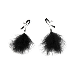 Lux Fetish Feather Nipple Clips Lux Fetish Feather Nipple Clips