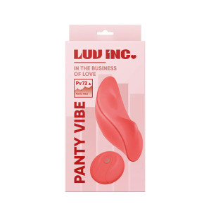 Luv Inc Pv72 Panty Vibe Rechargeable Remote-Controlled Silicone Wearable Vibrator, Coral Luv Inc Pv72 Panty Vibe Rechargeable Remote-Controlled Silicone Wearable Vibrator, Coral