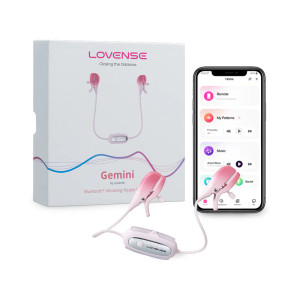 Lovense Gemini Bluetooth Vibrating Nipple Clamps Lovense Gemini Bluetooth Vibrating Nipple Clamps