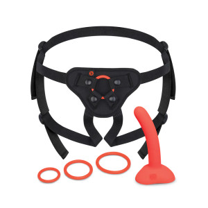 b-Vibe Beginners Strap-On Harness Set with 5 in. Silicone Dildo Peg b-Vibe Beginners Strap-On Harness Set with 5 in. Silicone Dildo Peg