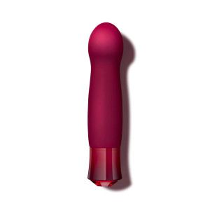 Oh My Gem Classy Rechargeable Warming Silicone G-Spot Vibrator, Garnet Oh My Gem Classy Rechargeable Warming Silicone G-Spot Vibrator, Garnet