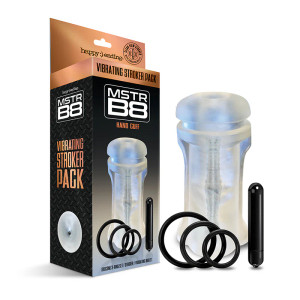 Happy Ending Mstr B8 Vibrating Stroker Pack, Hand Cuff Happy Ending Mstr B8 Vibrating Stroker Pack, Hand Cuff