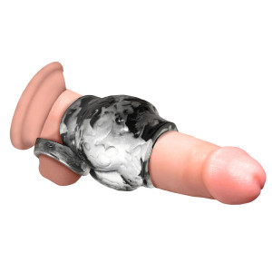 Creature Cocks Night Prowler Silicone Girth Enhancer with Ball Strap, Medium Creature Cocks Night Prowler Silicone Girth Enhancer with Ball Strap, Medium