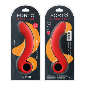 Forto F-19 Silicone Anal Plug, Red Forto F-19 Silicone Anal Plug, Red