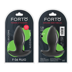Forto F-36 Silicone T-Plug, Black Forto F-36 Silicone T-Plug, Black