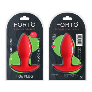 Forto F-36 Silicone T-Plug, Red Forto F-36 Silicone T-Plug, Red