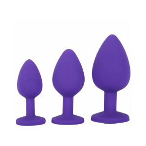 Me You Us Trio of Jewels 3-Piece Training Plug Set, Purple Me You Us Trio of Jewels 3-Piece Training Plug Set, Purple