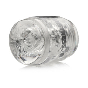 Mistress Double Shot Pussy and Ass Mini Masturbator, Clear Mistress Double Shot Pussy and Ass Mini Masturbator, Clear