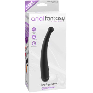 Anal Fantasy Collection Vibrating Curve Prostate Massager, Black Anal Fantasy Collection Vibrating Curve Prostate Massager, Black
