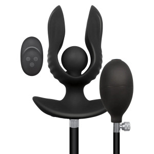 Atomic Vibrating Inflatable Plug, Black Atomic Vibrating Inflatable Plug, Black