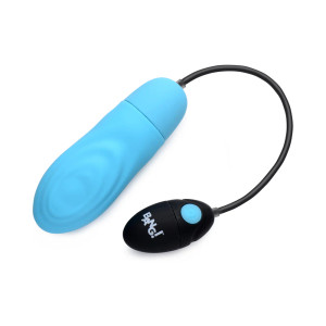 BANG! 7X Pulsing Rechargeable Silicone Bullet, Blue BANG! 7X Pulsing Rechargeable Silicone Bullet, Blue