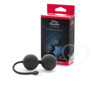 Fifty Shades of Grey Weekend Collection Tighten and Tense Silicone Jiggle Balls, Black Fifty Shades of Grey Weekend Collection Tighten and Tense Silicone Jiggle Balls, Black