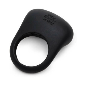 Fifty Shades of Grey Sensation Rechargeable Silicone Vibrating Love Ring, Black Fifty Shades of Grey Sensation Rechargeable Silicone Vibrating Love Ring, Black