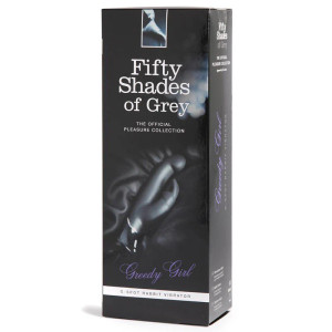 Fifty Shades of Grey Greedy Girl Rechargeable Silicone G-Spot Rabbit Vibrator, Black Fifty Shades of Grey Greedy Girl Rechargeable Silicone G-Spot Rabbit Vibrator, Black