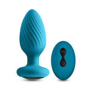 INYA Alpine 2.0 Gyrating and Vibrating Plug with Remote, Teal INYA Alpine 2.0 Gyrating and Vibrating Plug with Remote, Teal