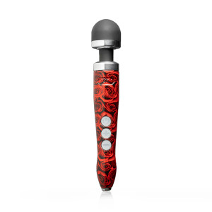 Doxy Die Cast 3R Rechargeable Compact Wand Vibrator, Roses Doxy Die Cast 3R Rechargeable Compact Wand Vibrator, Roses