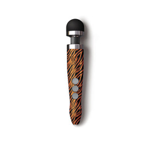 Doxy Die Cast 3R Rechargeable Compact Wand Vibrator, Tiger Doxy Die Cast 3R Rechargeable Compact Wand Vibrator, Tiger