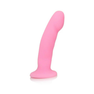 Luxe Cici 6.5 in. Curved Silicone Dildo, 6.0 Inch Insertable, 1.5 Inch Max Width, Pink Luxe Cici 6.5 in. Curved Silicone Dildo, 6.0 Inch Insertable, 1.5 Inch Max Width, Pink