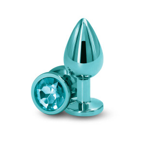 Rear Assets Metal Anal Plug, Medium, Teal Rear Assets Metal Anal Plug, Medium, Teal
