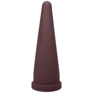 Tantus Cone Large Firm Dildo, 10.7 Inch Insertable, 4.0 Inch Max Width, Garnet Tantus Cone Large Firm Dildo, 10.7 Inch Insertable, 4.0 Inch Max Width, Garnet