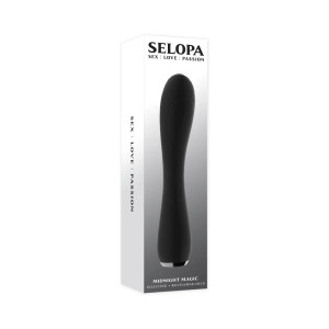 Selopa Midnight Magic Rechargeable Silicone Vibrator, Black Selopa Midnight Magic Rechargeable Silicone Vibrator, Black
