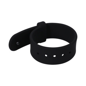 Rock Solid The Belt Adjustable Silicone Cock Ring, Black Rock Solid The Belt Adjustable Silicone Cock Ring, Black