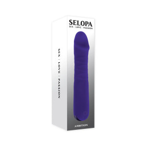 Selopa Ambition Rechargeable Silicone Vibrating Thrusting Vibrator, Purple Selopa Ambition Rechargeable Silicone Vibrating Thrusting Vibrator, Purple