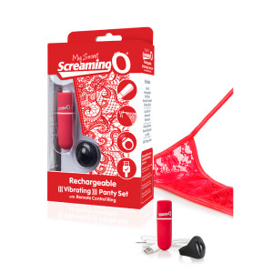Screaming O My Secret Charged Remote Control Panty Vibe, Red Screaming O My Secret Charged Remote Control Panty Vibe, Red