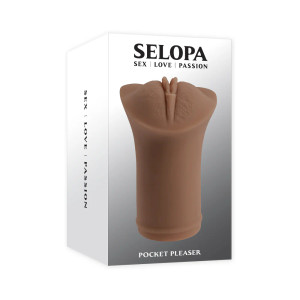 Selopa Pocket Pleaser Stroker, Realistic Dark Skin Selopa Pocket Pleaser Stroker, Realistic Dark Skin