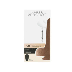 Naked Addiction The Freak 7.5 Inch Rotating & Thrusting Vibrating Dildo, 6.2 Inch Insertable, 1.0 Inch Max Width, Beige Naked Addiction The Freak 7.5 Inch Rotating & Thrusting Vibrating Dildo, 6.2 Inch Insertable, 1.0 Inch Max Width, Beige