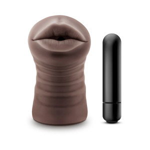 EnLust Krystal Vibrating Stroker, Brown EnLust Krystal Vibrating Stroker, Brown