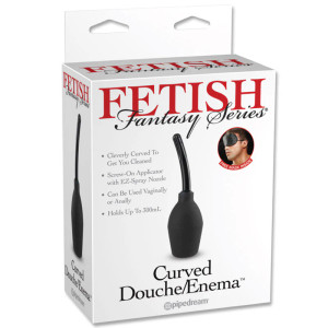 Fetish Fantasy Series Curved Douche/Enema, Black Fetish Fantasy Series Curved Douche/Enema, Black