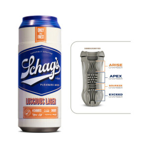 Schag's Luscious Lager Self-Lubricating Stroker, Frosted Schag's Luscious Lager Self-Lubricating Stroker, Frosted