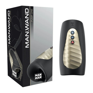 MAN WAN Man.Wand Pump One Rechargeable Multi-Function Masturbator, Black MAN WAN Man.Wand Pump One Rechargeable Multi-Function Masturbator, Black