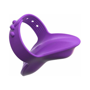 Fantasy For Her Rechargeable Adjustable Silicone Her Finger Vibe, Purple Fantasy For Her Rechargeable Adjustable Silicone Her Finger Vibe, Purple